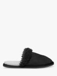 Celtic & Co. Men's Sheepskin Mule Slippers, Black