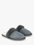 Celtic & Co. Men's Sheepskin Mule Slippers, Dark Grey