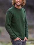 Celtic & Co. Textured Stitch Merino Wool Jumper, Forest