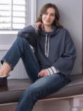 Celtic & Co. Organic Cotton Funnel Neck Sweatshirt, Navy