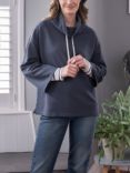 Celtic & Co. Organic Cotton Funnel Neck Sweatshirt, Navy