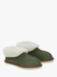 Celtic & Co. Sheepskin Bootee Slippers, Moss