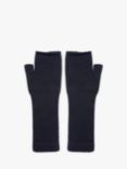 Celtic & Co. Soft Geelong Wool Wrist Warmers, Dark Navy