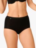 sloggi Basic+ Maxi Brief, Pack of 6, Black