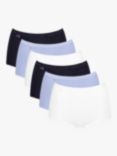 sloggi Basic+ Maxi Brief, Pack of 6, Black/Blue/White