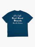 Deus ex Machina Real Good Boards Recycled Cotton T-Shirt, Moroccan Blue