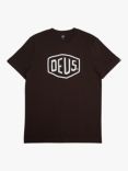 Deus ex Machina Shield T-Shirt, Choc Brown