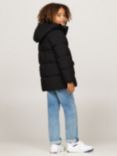 Tommy Hilfiger Kids' Logo Puffer Coat, Black