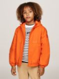 Tommy Hilfiger Kids' Lightly Padded Jacket, Orange Thunder