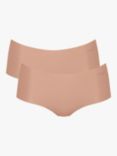 sloggi ZERO Microfibre Short Knickers, Pack of 2, Cameo Brown