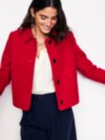 Boden Oxford Melton Wool Blend Jacket, Cherry Jam