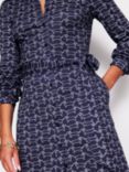 Boden Julia Dachshund Jersey Shirt Dress, Navy