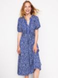 Boden Trim Detail Jersey Dress, Blue, Blue