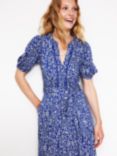 Boden Trim Detail Jersey Dress, Blue, Blue