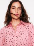 Boden Sienna Polka Dot Shirt, Pink