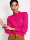 Boden Tia Pointelle Wool Blend Jumper, Pink