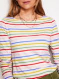 Boden Ella Stripe Long Sleeve Top, Multi