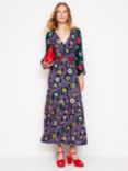 Boden Ophelia Floral Jersey Dress, Multi