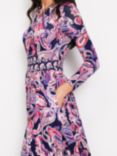 Boden Thea Paisley Jersey Dress, Multi