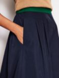 Boden Isabella Taffeta Skirt, Navy/Multi