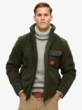 Superdry Expedition Borg Hybrid Jacket, Olive Green