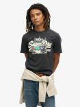 Superdry Cotton Graphic T-Shirt, Blackboard