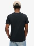 Superdry Flocked Fade Graphic T-Shirt, Nero Black Marl