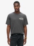 Superdry Tattoo Back Graphic Loose T-Shirt, Charcoal