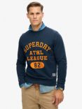 Superdry Classic Crew Neck Sweatshirt, Eclipse Navy