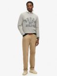 Superdry Athletic Printed Sweatshirt, Athletic Grey Marl