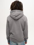 Superdry Embossed Graphic Hoodie, Mid Grey/Multi