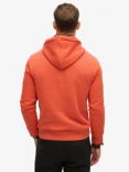 Superdry Cotton Blend Hoodie, Rust Orange Marl