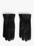 J.Lindeberg Milo Leather Gloves, Black