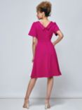 Jolie Moi Sophia Collar Dress, Hot Pink