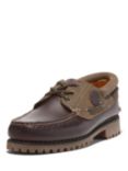 Timberland Classic 3 Eye Leather Boat Shoes, Burgundy