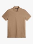 J.Lindeberg Troy Cotton Polo Shirt, Tiger Brown