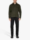 J.Lindeberg Flat Wool Overshirt, Forest Green