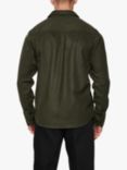 J.Lindeberg Flat Wool Overshirt, Forest Green