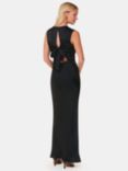 Whistles Cowl Neck Satin Maxi Dress, Black