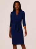 Adrianna Papell Knit Crepe Tailored Sheath Mini Dress