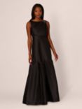 Adrianna Papell Mikado Maxi Dress, Black