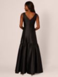 Adrianna Papell Mikado Maxi Dress, Black