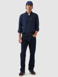 Rodd & Gunn Kingswell Linen Slim Fit Long Sleeve Shirt, Raw Indigo