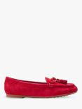 Moda in Pelle Famina Suede Loafers, Red