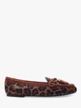 Moda in Pelle Famina Dark Leopard Loafers, Tan