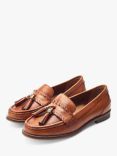 Moda in Pelle Espelette Leather Boat Shoes, Tan