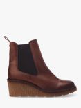 Moda in Pelle Audyn Leather Wedge Heel Ankle Boots, Tan