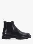 Dune Colson Leather Cleated Sole Chelsea Boots, Black