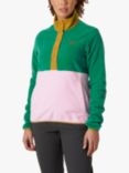 Helly Hansen Women's Daybreak Snap Button Fleece Pullover, Emerald/Multi