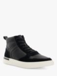 Dune Strictly Leather High Top Shoes, Black